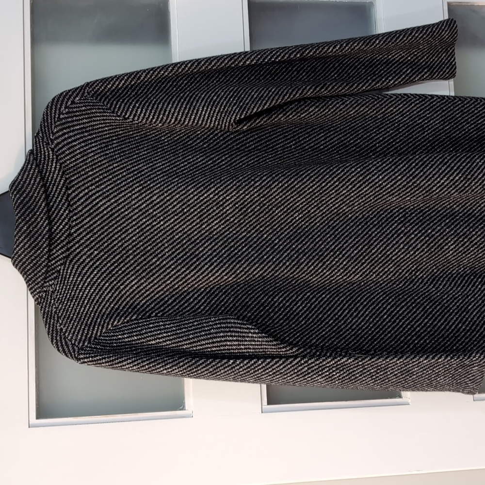 J Jill Herringbone Sweater W/Fringe Black M New - Picture 9 of 13